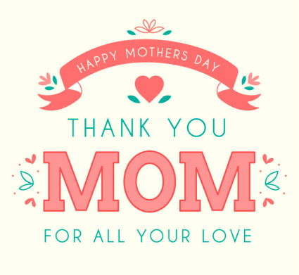 Fresh mother's Day greeting card vector material