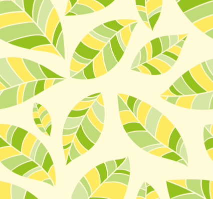 Color leaf seamless background vector diagram