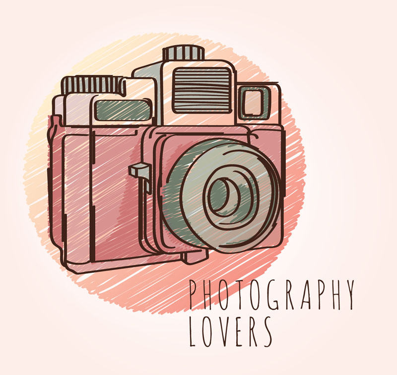 Painted a camera vector material