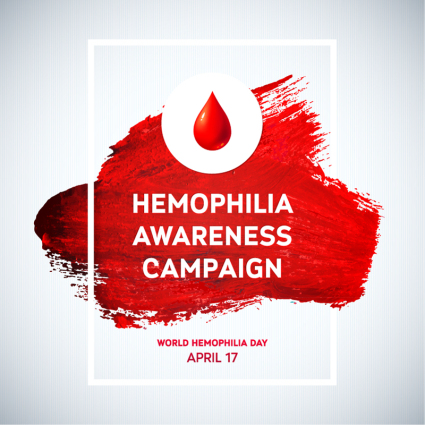 World Hemophilia Day poster vector material