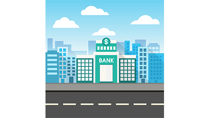 The bank building buildings creative vector