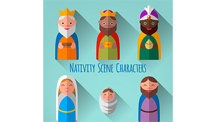 6 Creative Nativity role of vector material