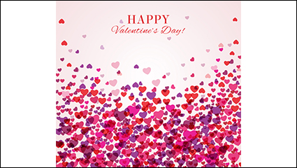 Valentine colorful love vector material