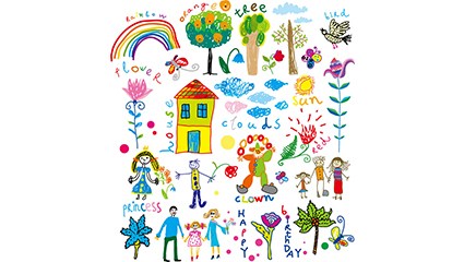 24, hand-painted children