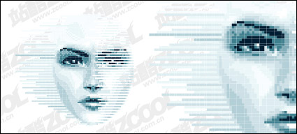 The number of female faces