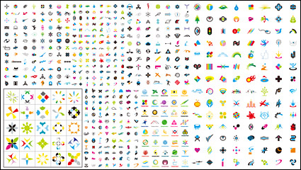 number of logo template vector graphics material