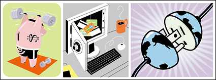 vector illustration material implication