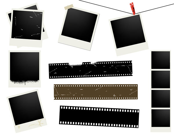 Polaroid photo vector 