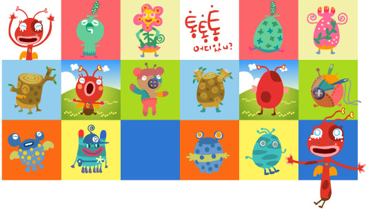 Animals, insects and vector material