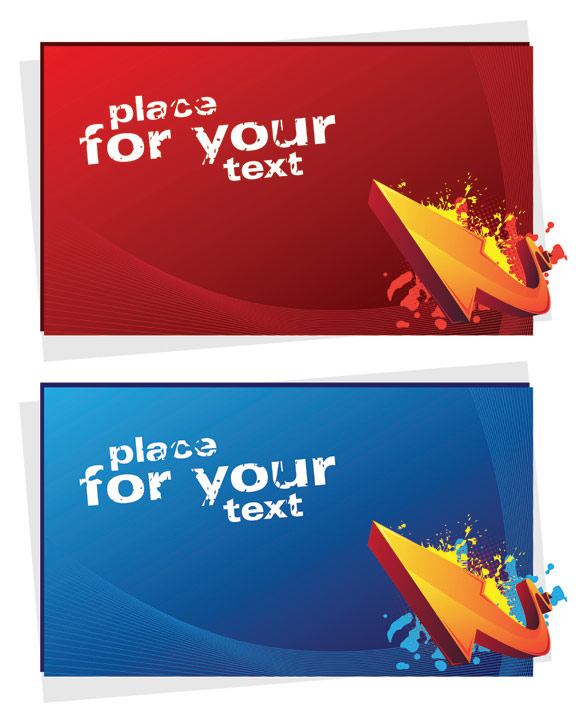 Card template vector