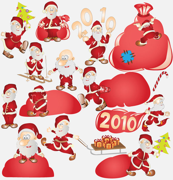 Lovely Santa Claus vector
