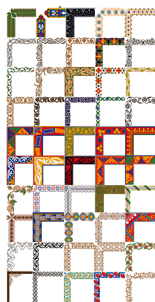 Simple practical border vector Series -2 (50P)&nbsp;