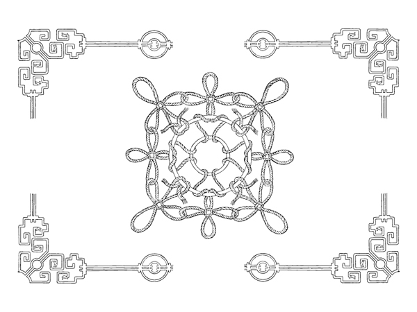 Chinese classical vector of the material 21