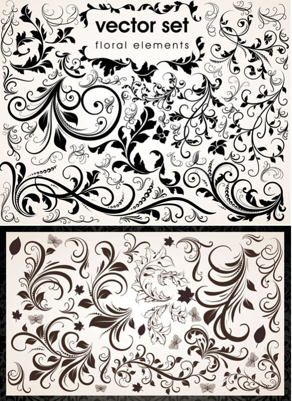 Delicate lace vector of material
