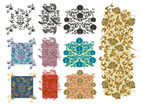 Classic Vector Background Shading