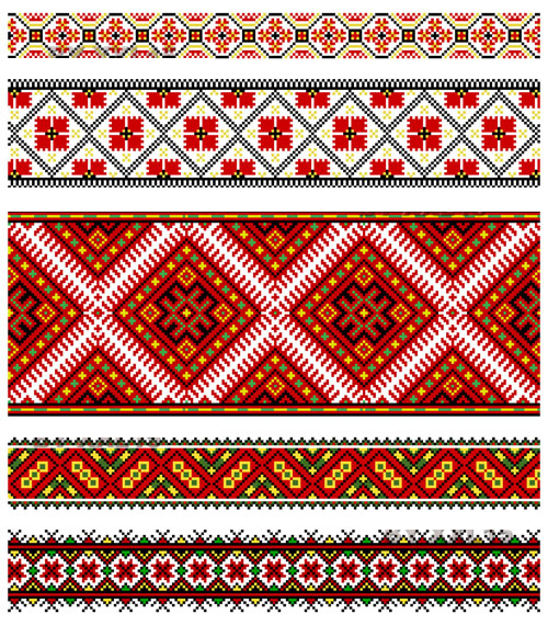 Beautiful costumes pattern 01 - Vector
