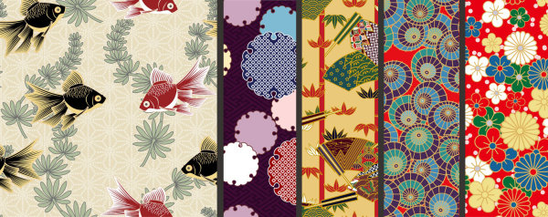 Japanese-style pattern background