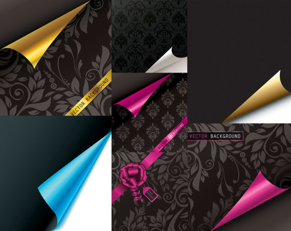 pattern paper, stickers Vector Angular