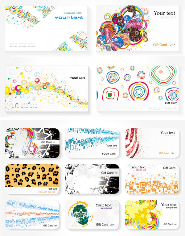 Card Templates - Vector