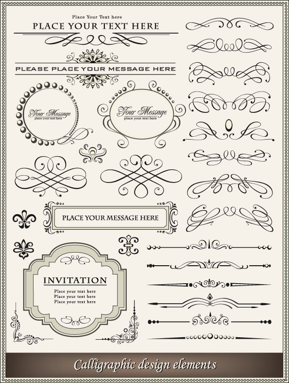 European-style lace border 02-- vector material