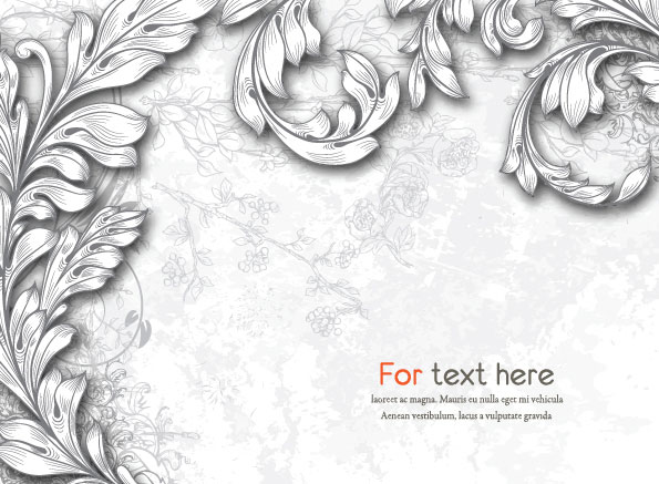 Classic hand-painted pattern 01 - vector