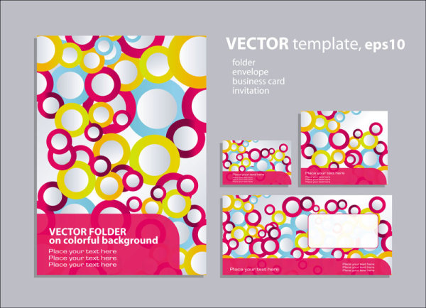 Ring elements of the background pattern 01 - Vector