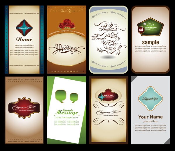 Notes cards 03-- vector material