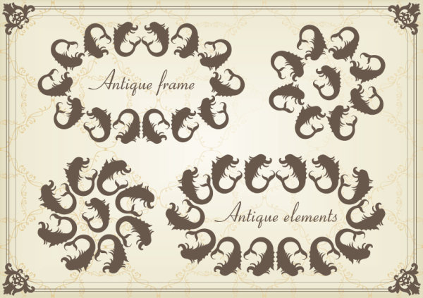 European classic pattern 04 - vector