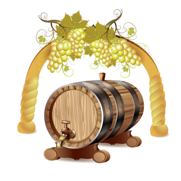 Cartoon wine 01 - vector material