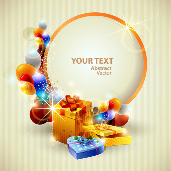 Fancy Christmas Gift Boxes 03 - vector material