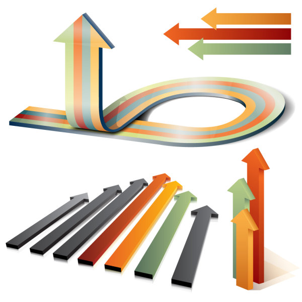 Page indicate the direction of the arrow vector material