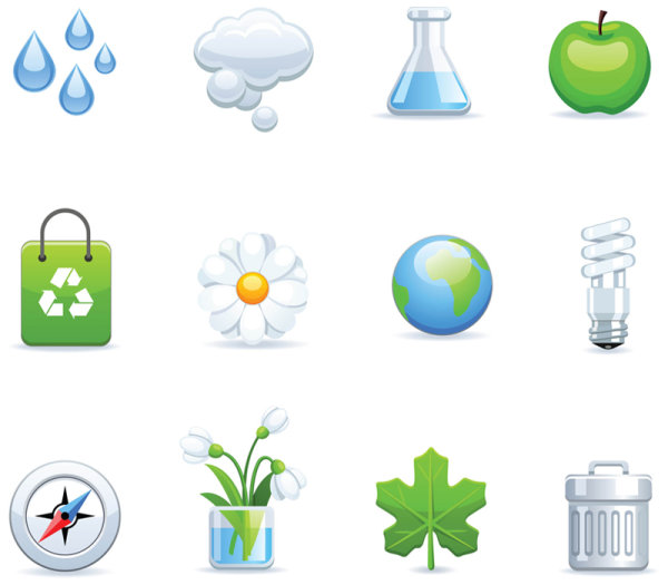 Environmental icons - vector