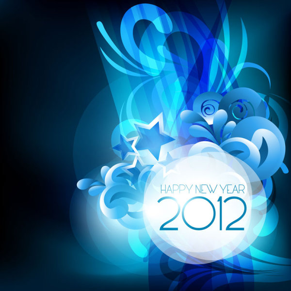 2012 starry background 04 - vector material