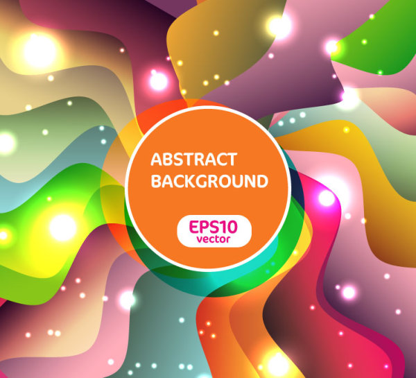 Bright trend Halo background 05 - vector material