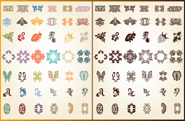 Exquisite lace pattern 02 - vector material