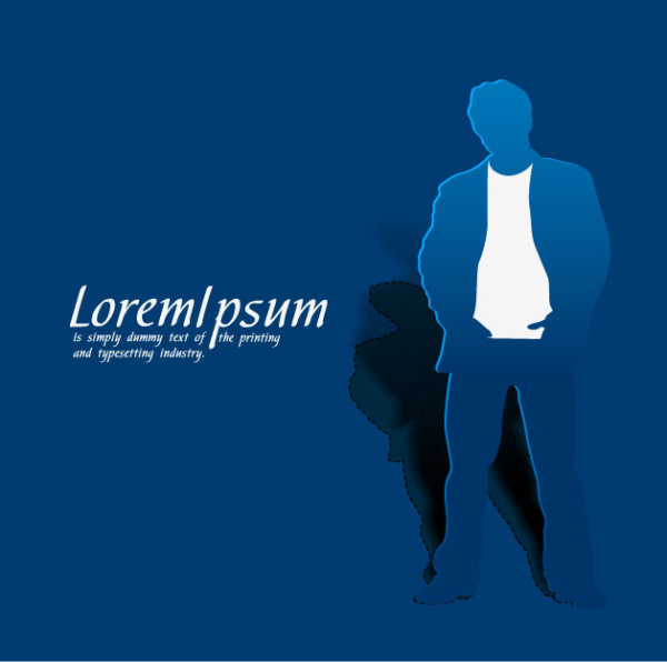 Paper People template 03 - vector material