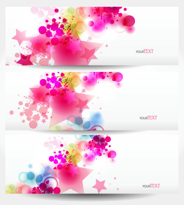 Dynamic trend of the banner 04 - vector material