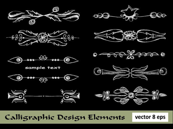 European-style lace pattern line draft 03 - vector material