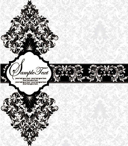 Classic retro border 01 - vector material