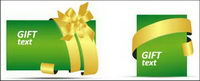Gift cards vector material
