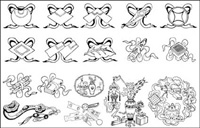 Material of the 19 Chinese classical vector