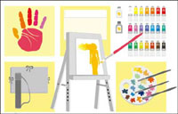 Vector drawing material supplies