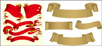 Vector ribbon and paper material