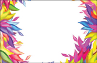 Vector shapes colorful willow