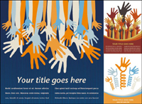 Raise a hand theme vector of material