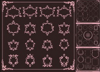 European Classic lace border Vector