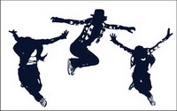 Classical figures dance vector