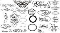 European-style lace border 01 - vector