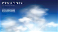Blue sky and clouds vector