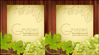 Cartoon grapes 04-- vector material